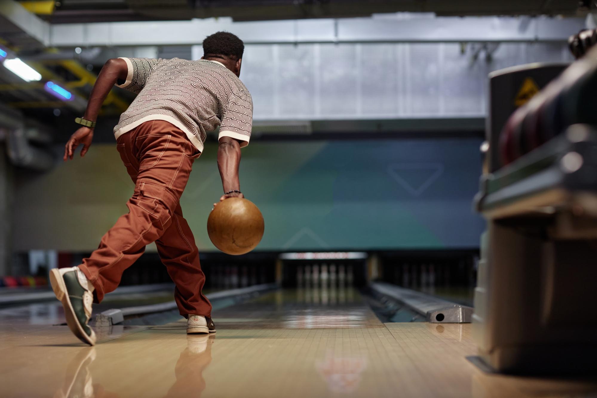 Man at bowling alley, one of the fun things to do in Union City, GA ©SeventyFour