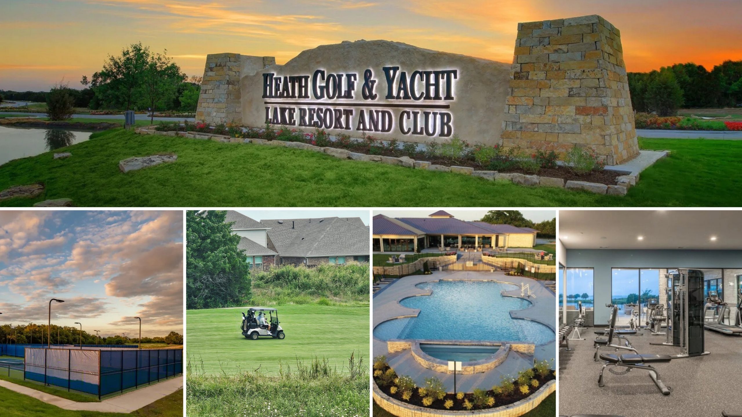 Resort-style amenities at Health Golf and Yacht Club on Lake Ray Hubbard