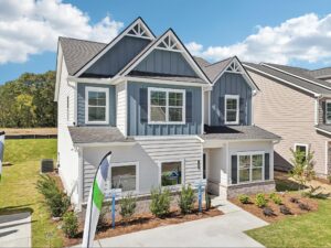 Exterior view of a single-family home at Neely Farm in Covington, Georgia.