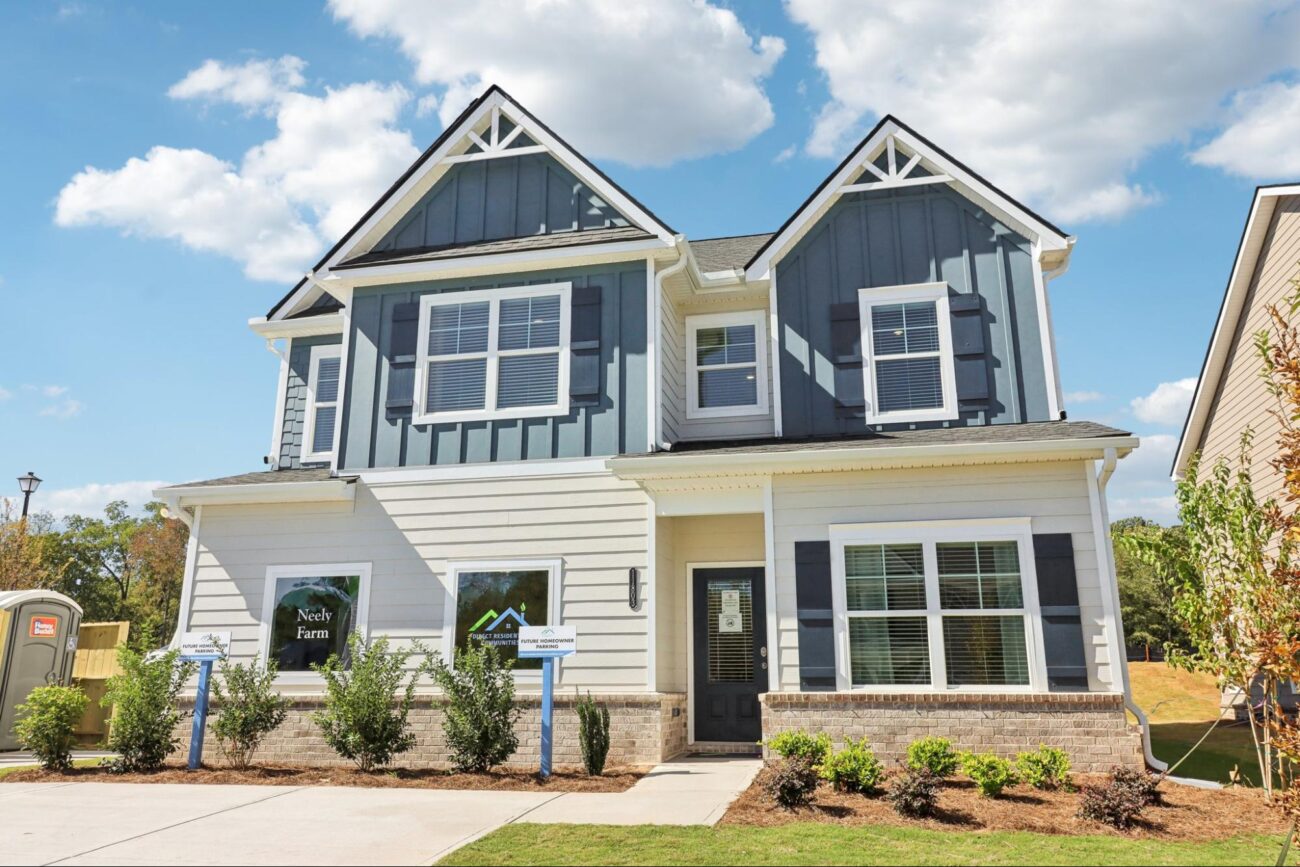 New construction home in metro Atlanta with modern farmhouse design