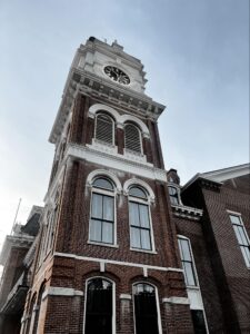 Historic downtown square clocktower in Covington, GA, near Neely Farm. ©Hannatakesphotos