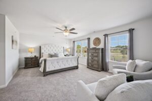 Spacious master suite at Chastain Heights in Woodstock, GA.

