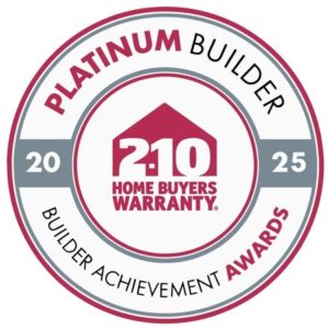Direct Residential Communities 2-10 Home Buyers Warranty Platinum Builder Award logo