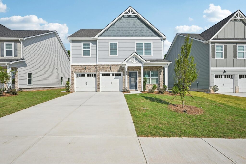 Craftsman-style new home close to Newton County STEAM Academy at Neely Farm. 